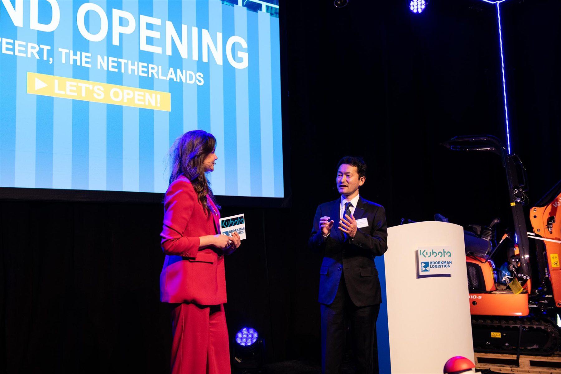 Fleur op het podium tijdens een evenement